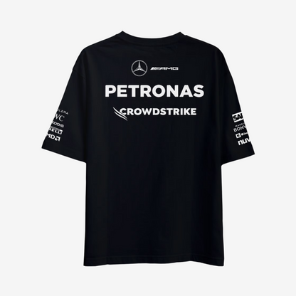 Vintage Petronas AMG oversized round neck tee with racing graphics and comfortable streetwear style.