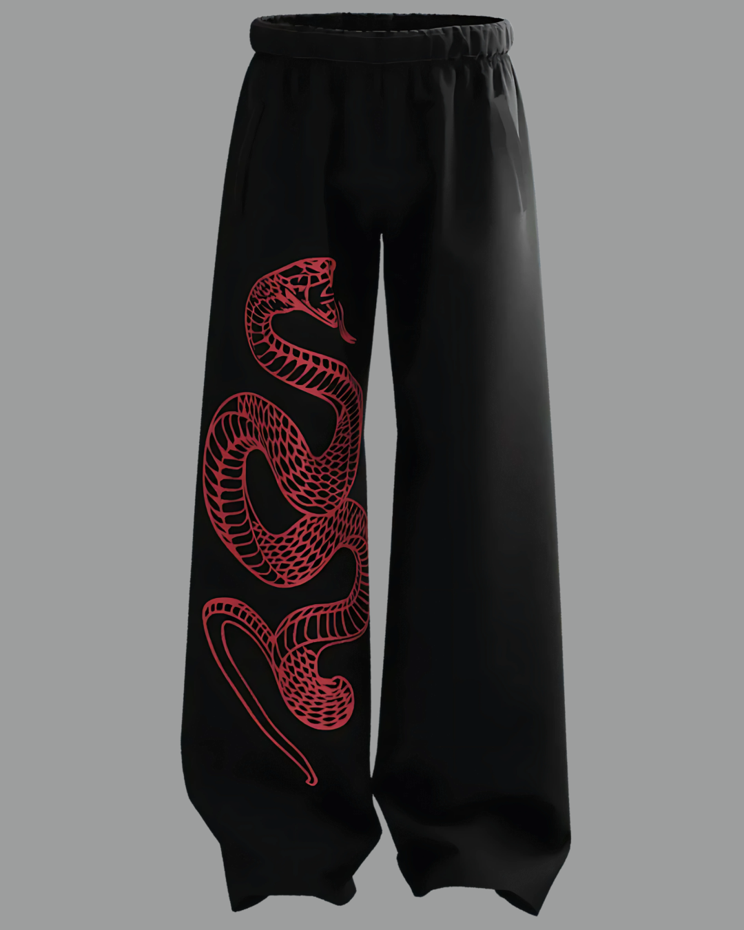 Pythonic baggy track pants unisex oversized fit, trendy streetwear style with premium breathable all-season fabric by BombyyClothing