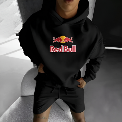 Red Bull vintage edition black hoodie with premium fabric, Formula 1 inspired streetwear hoodie for men and women