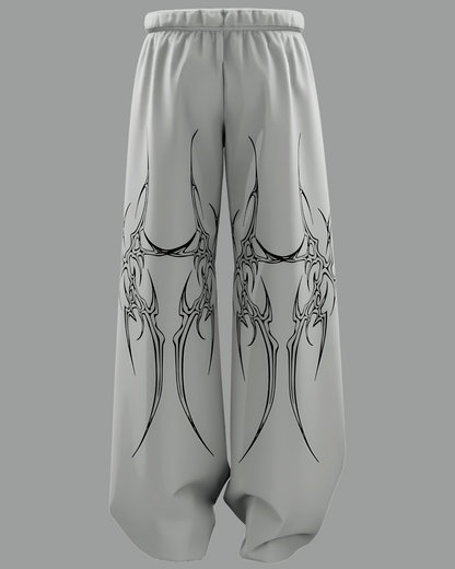 Sand Bexor straight fit baggy pants with oversized relaxed fit, premium all-season fabric streetwear by BombyyClothing