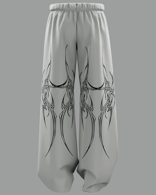Sand Bexor straight fit baggy pants with oversized relaxed fit, premium all-season fabric streetwear by BombyyClothing