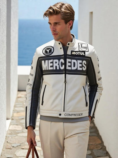 F1 MERCEDES LEATHER UNISEX JACKET